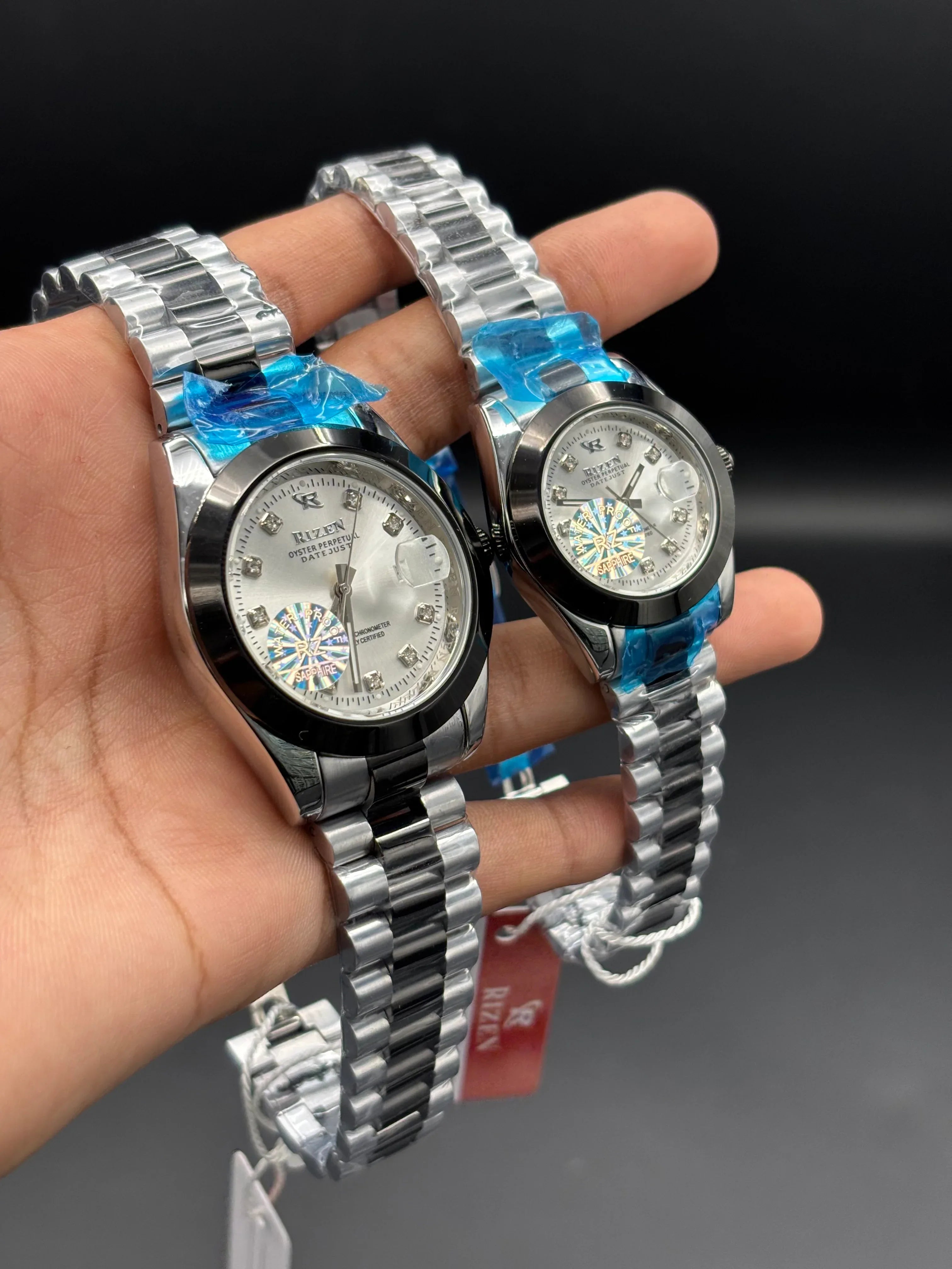 Silver Blue Bezel Set (White Dial) - elapse