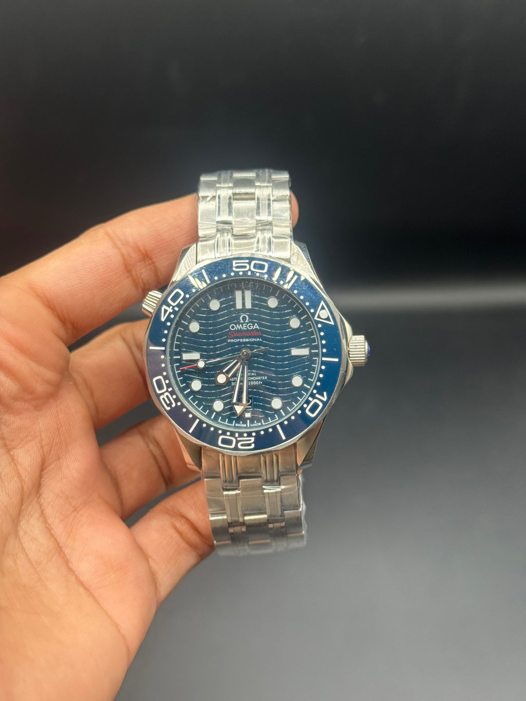 Omega Seamaster Diver 300M – Blue Dial, Stainless Steel