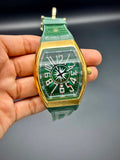 Franck Muller – Green Dial with Gold Case & Green Leather Strap - elapse