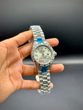White Dial Full Silver Watch with Crystal Bezel – Datejust 41 - elapse
