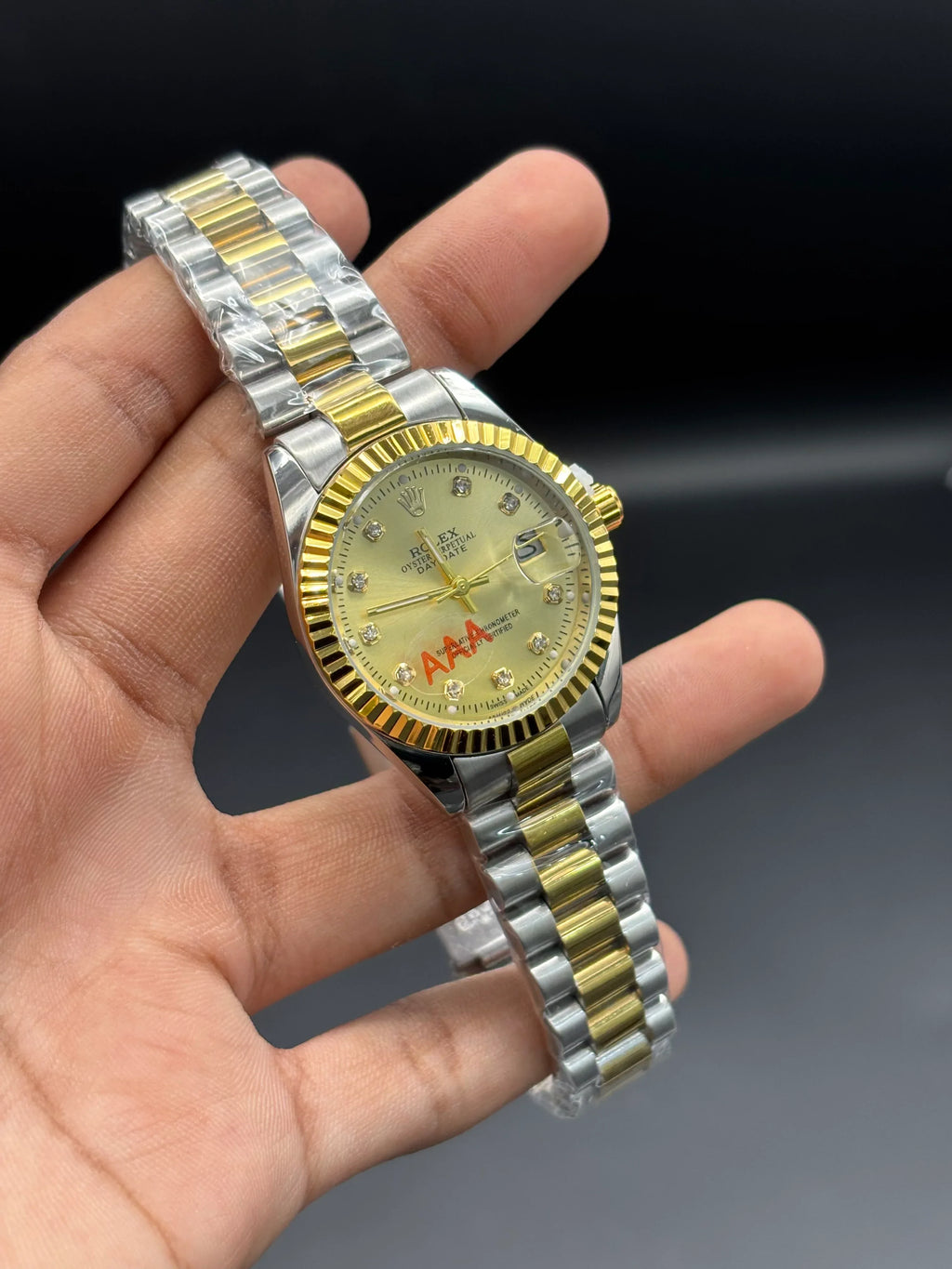 Rolex Datejust 31 – Two-Tone Oystersteel & 18ct Yellow Gold with Champagne Diamond Dial - elapse