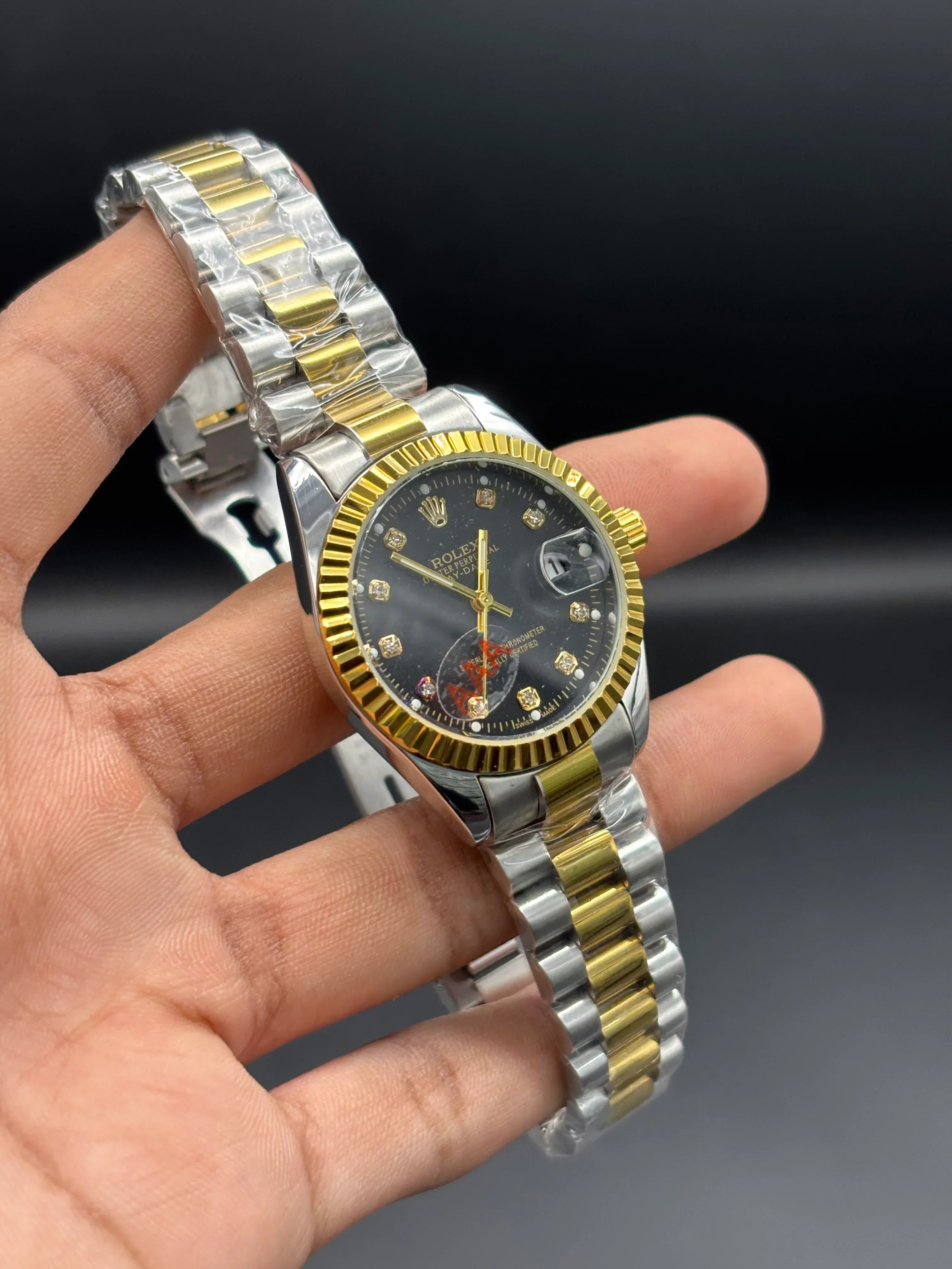 Rolex Datejust 31 – Two-Tone Oystersteel & 18ct Yellow Gold with Midnight Black Diamond Dial - elapse