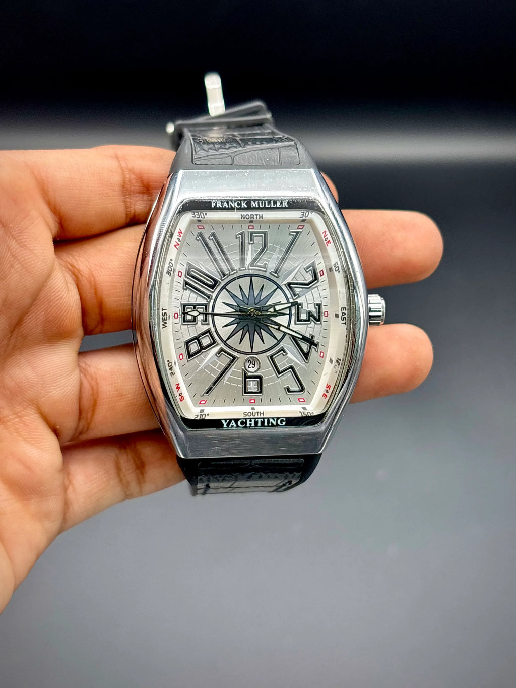Franck Muller – White Dial with Black Strap - elapse