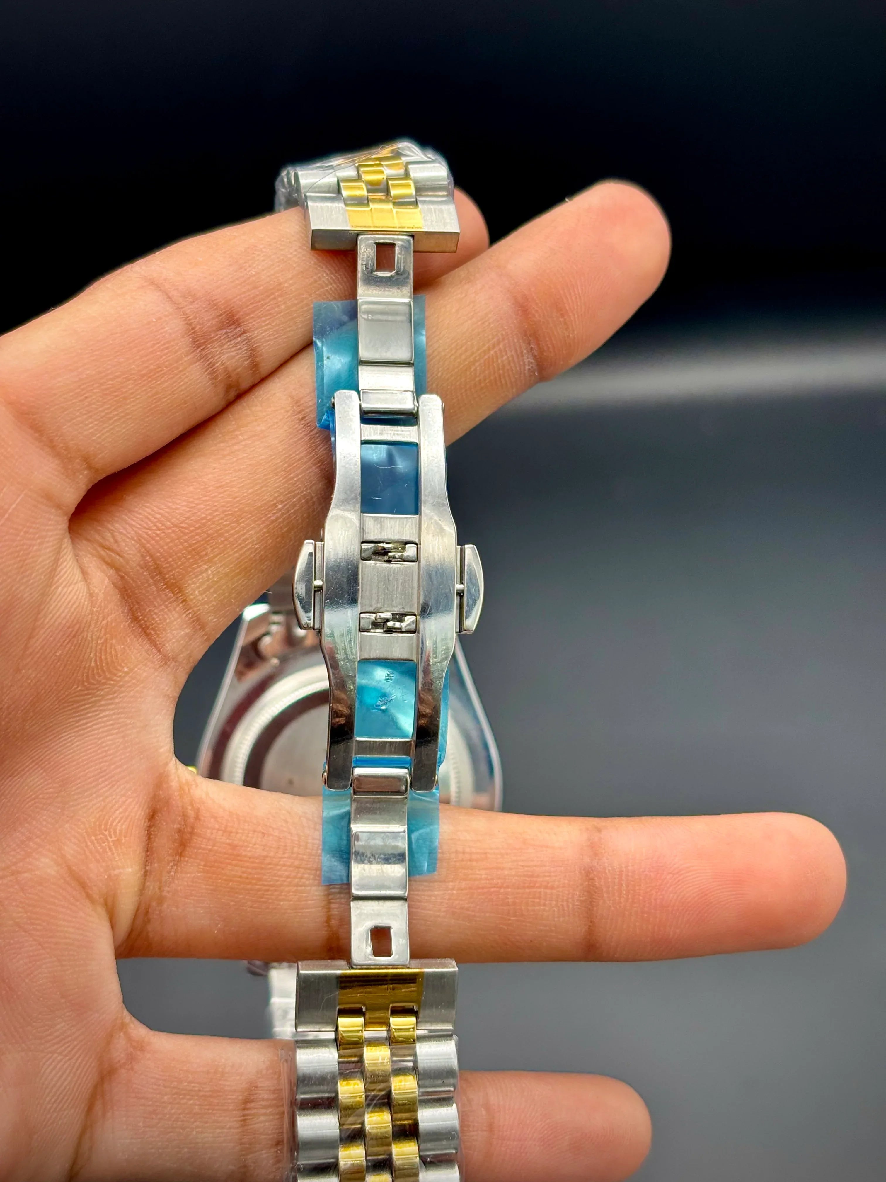 Yellow Dial Datejust Style Watch – Stainless Steel Bracelet (41 mm) - elapse