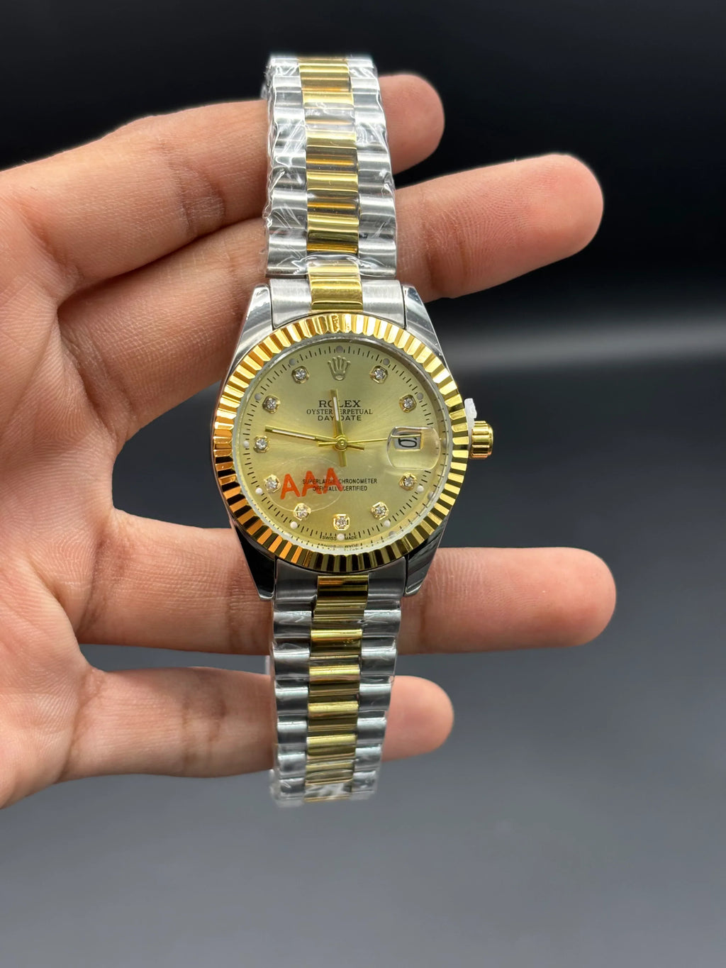 Rolex Datejust 31 – Two-Tone Oystersteel & 18ct Yellow Gold with Champagne Diamond Dial - elapse