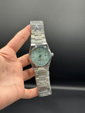 Tiffany Blue Dial Semi-Automatic Style | Silver Stainless Steel Bracelet | Transparent Back | Visible Movement | Clean Luxury Design