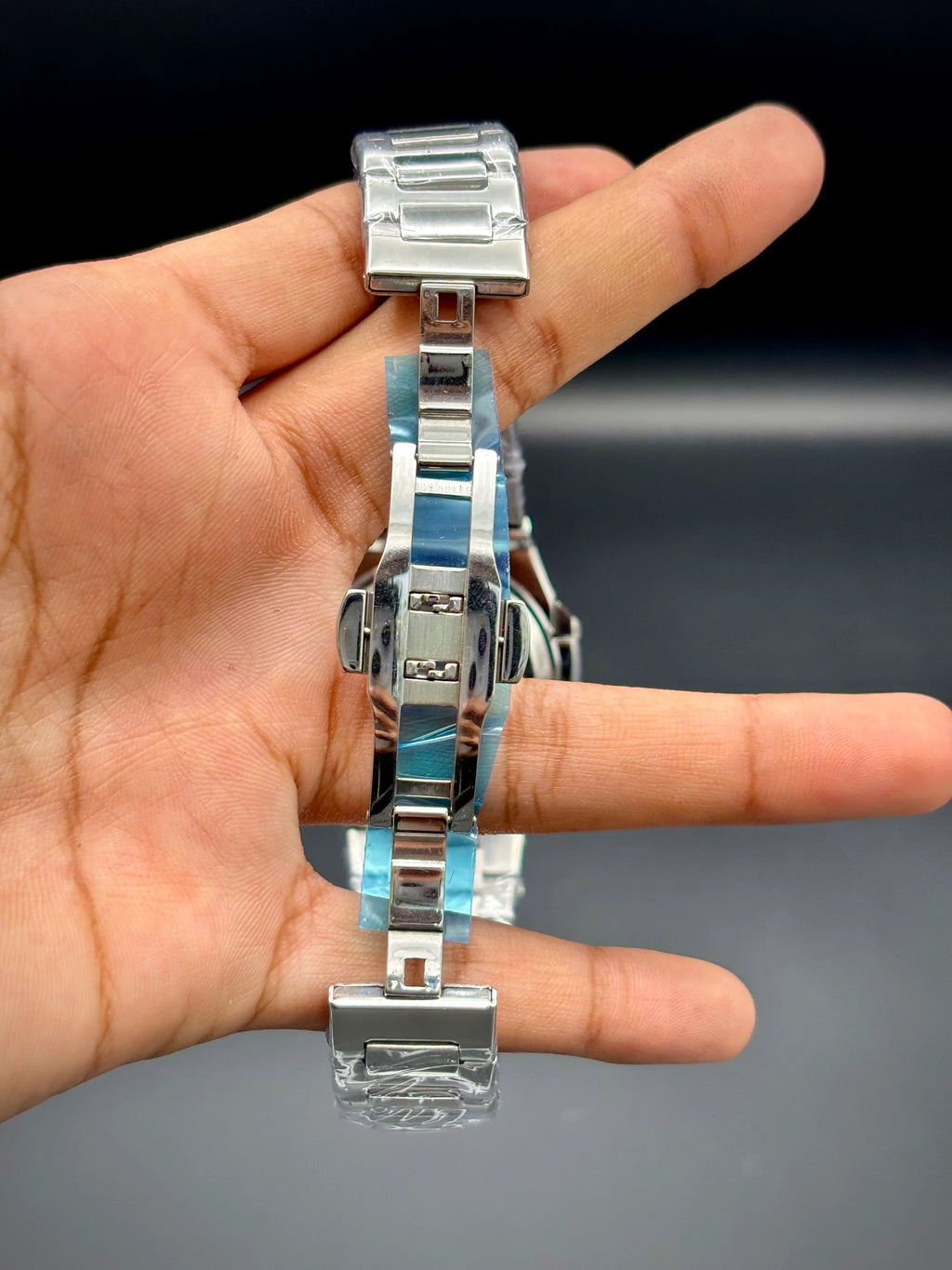 Patek Philippe Nautilus Stainless Steel – Blue Embossed Dial with Date - elapse