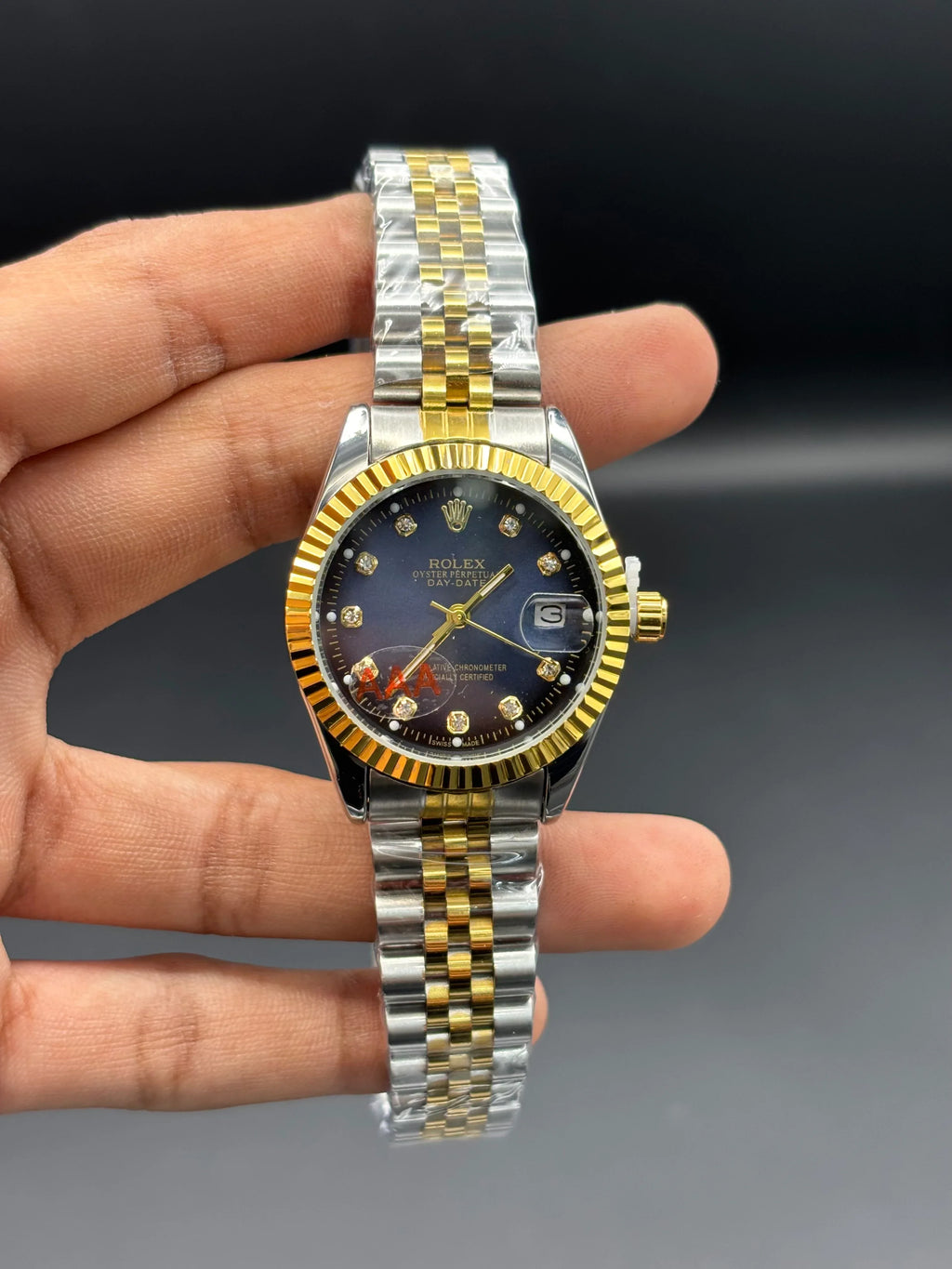 Rolex Datejust 31 – Two-Tone Oystersteel & 18ct Yellow Gold with Royal Blue Diamond Dial - elapse
