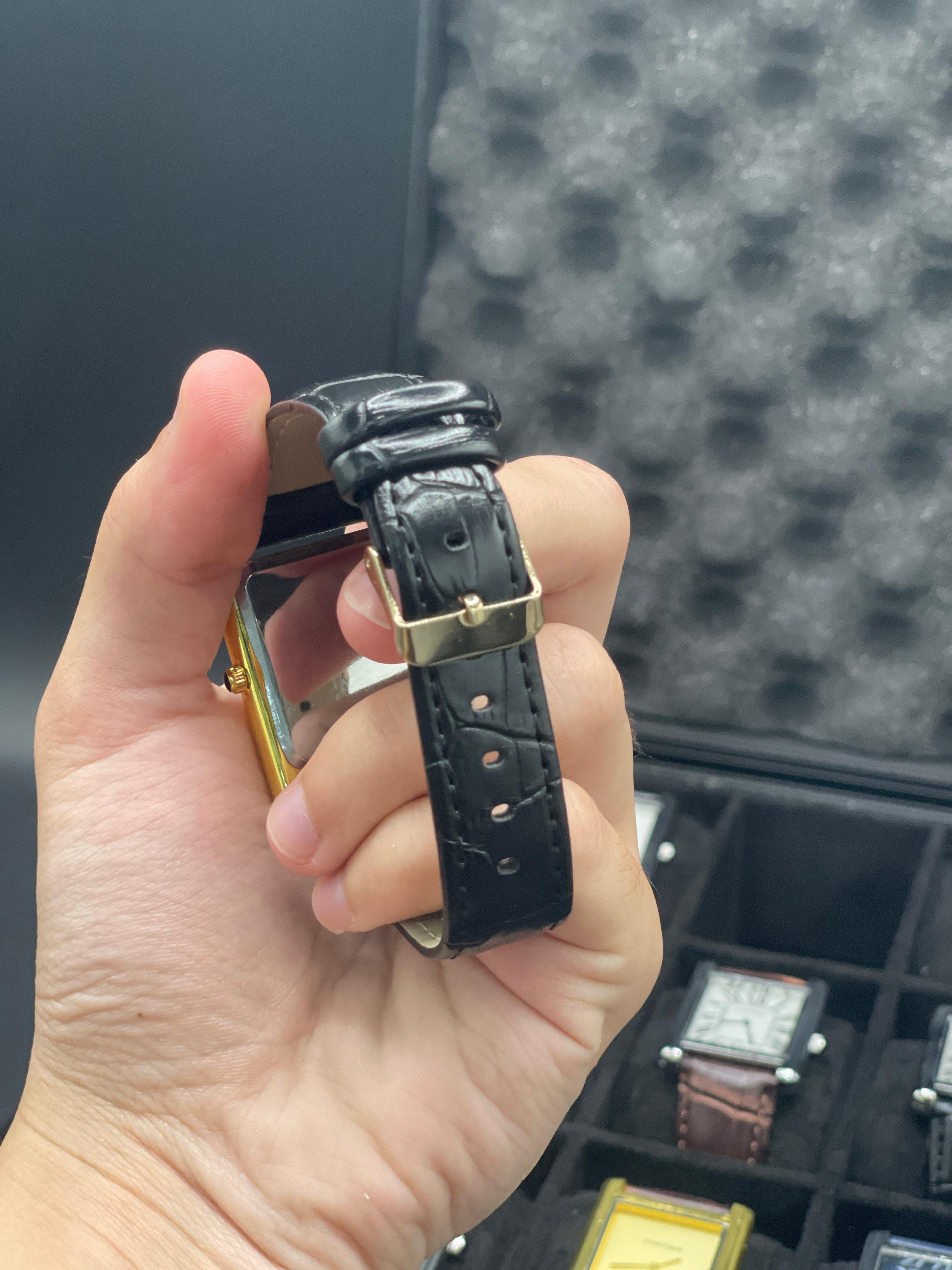 Cartier Tank - Golden Casing - Black Dial