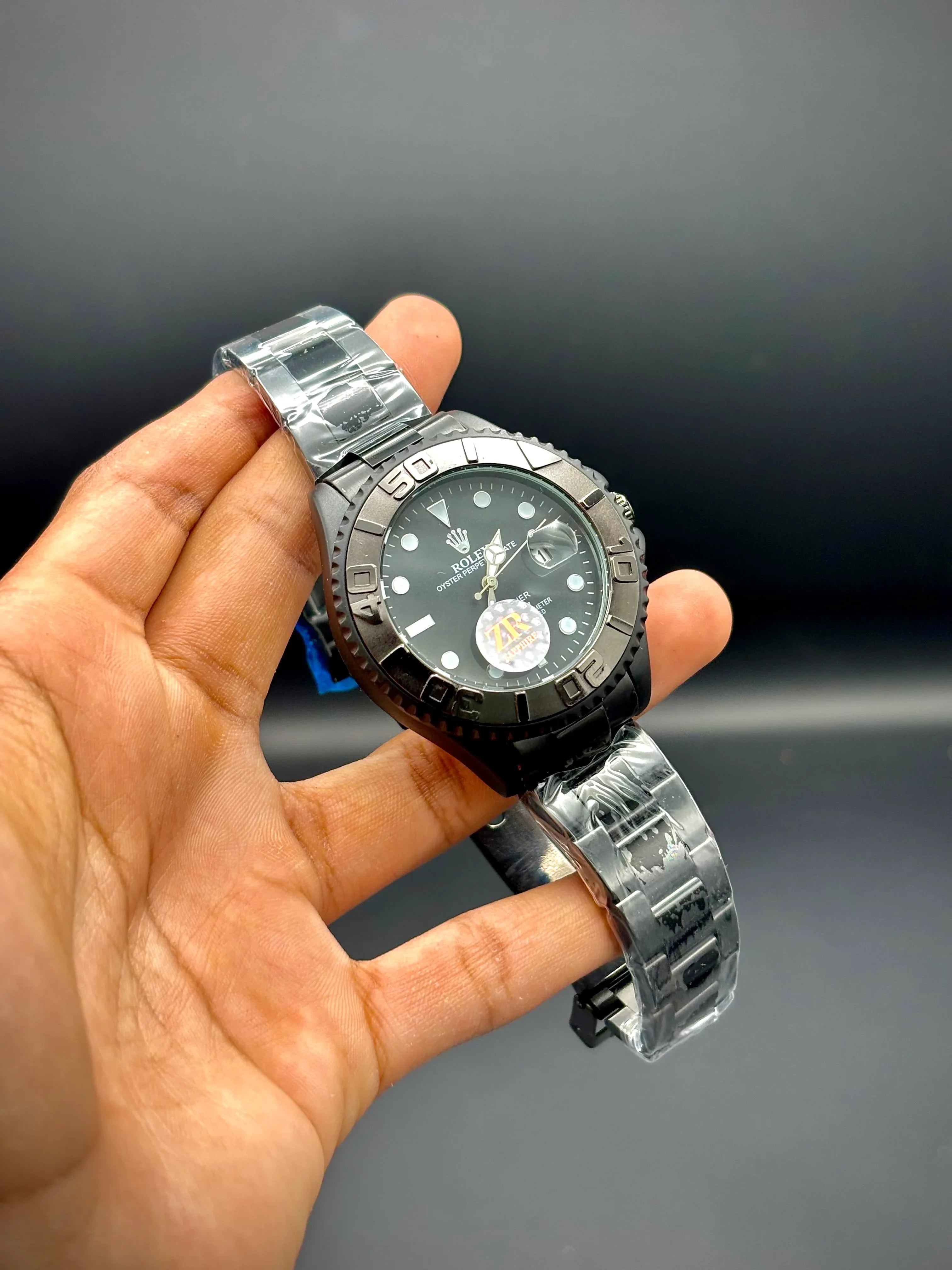 Black Dial Submariner Style Watch – Black Bracelet (41 mm) - elapse