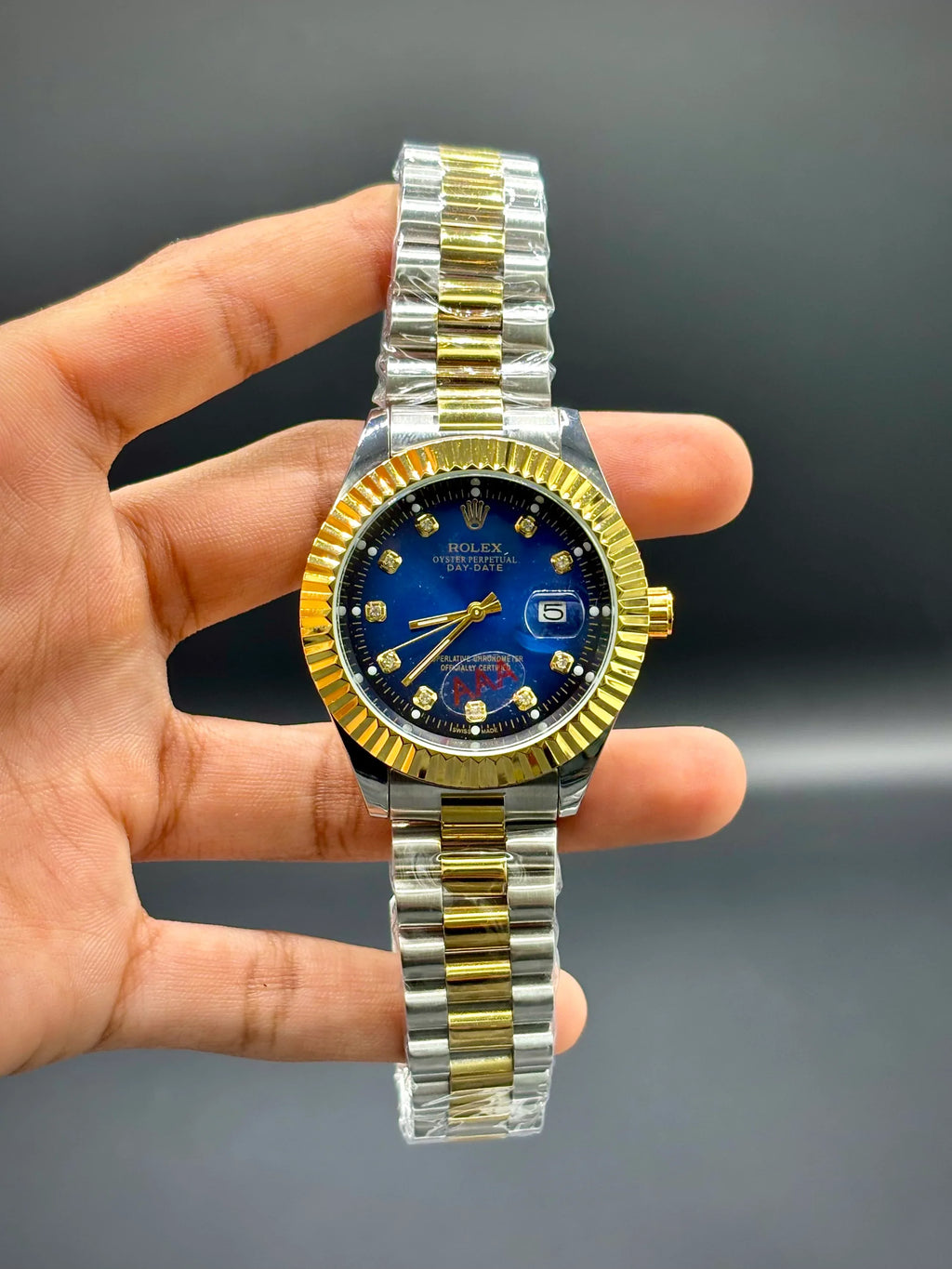 Blue Dial Two-Tone Chain Watch – Datejust 41 - elapse