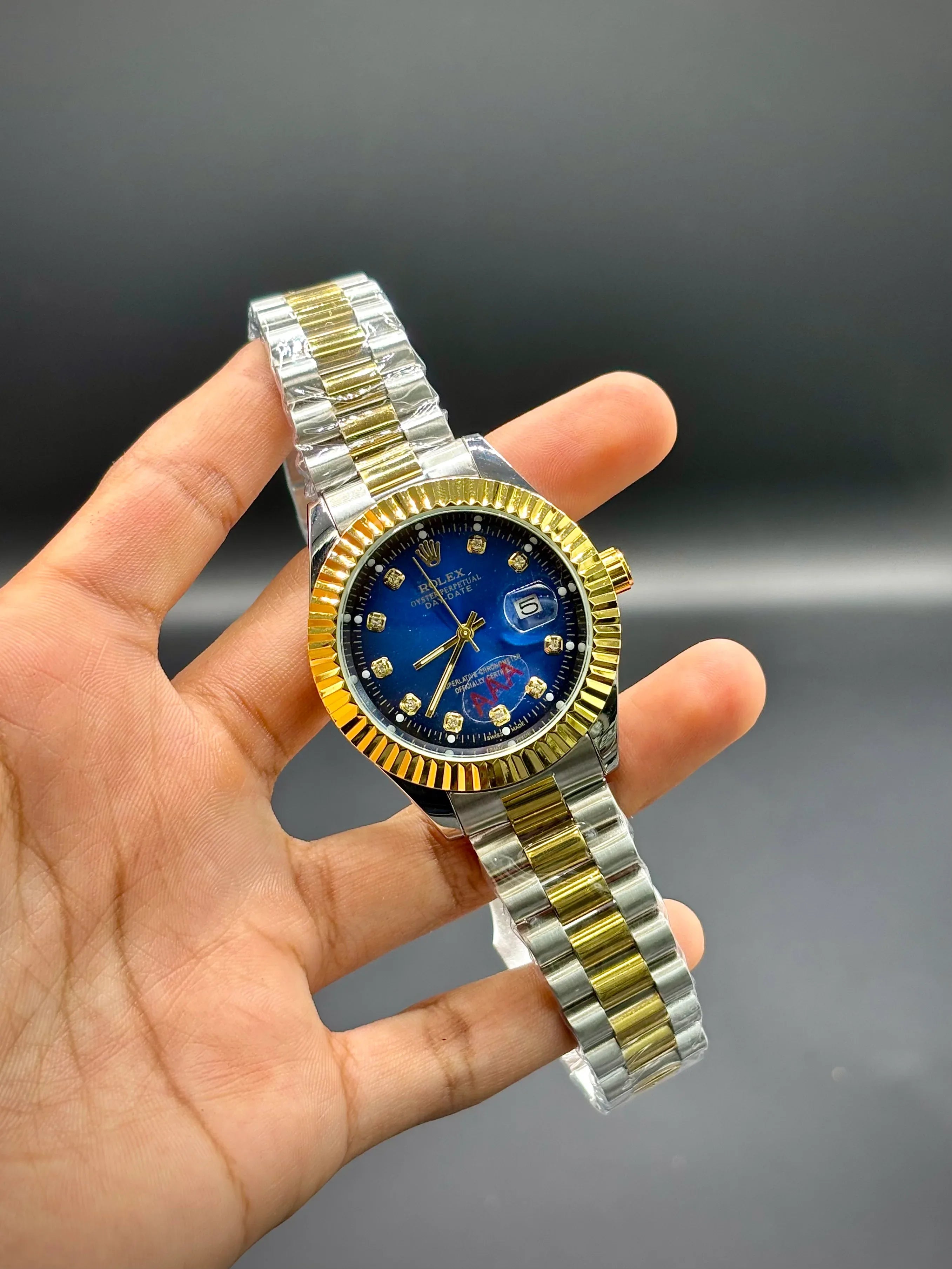Blue Dial Two-Tone Chain Watch – Datejust 41 - elapse