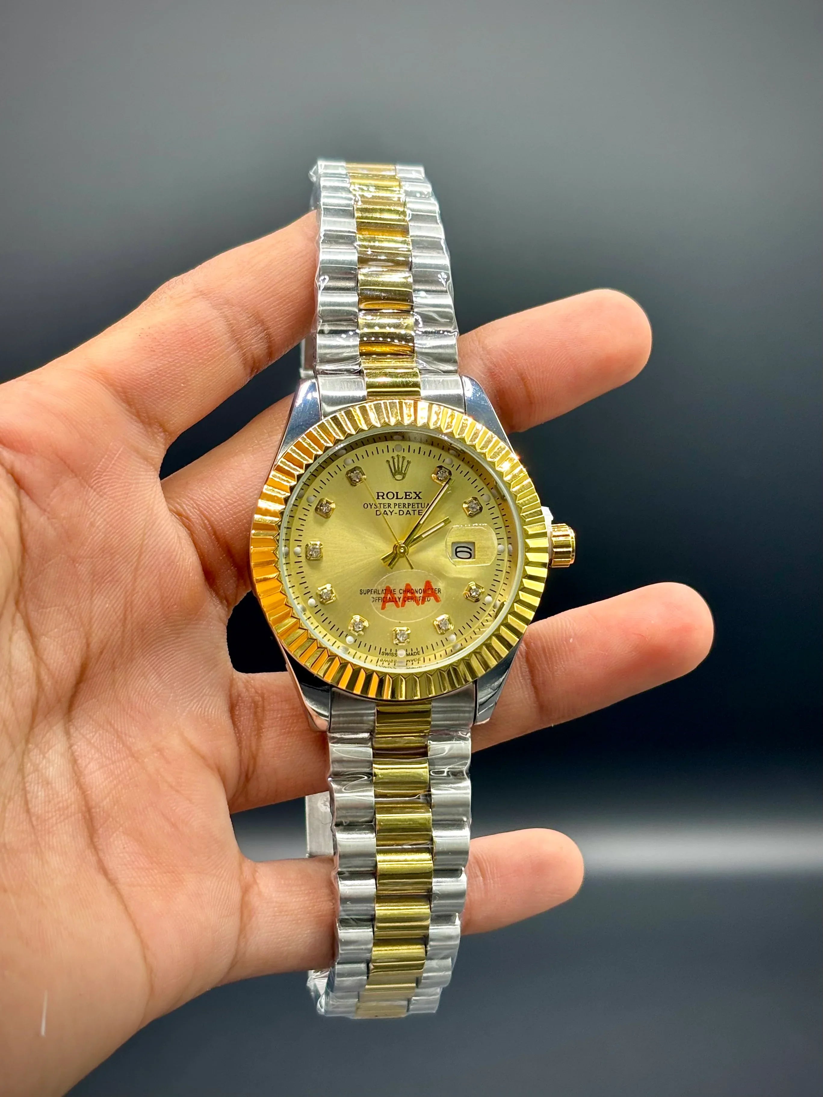 Golden Dial Two-Tone Chain Watch – Datejust 41 - elapse