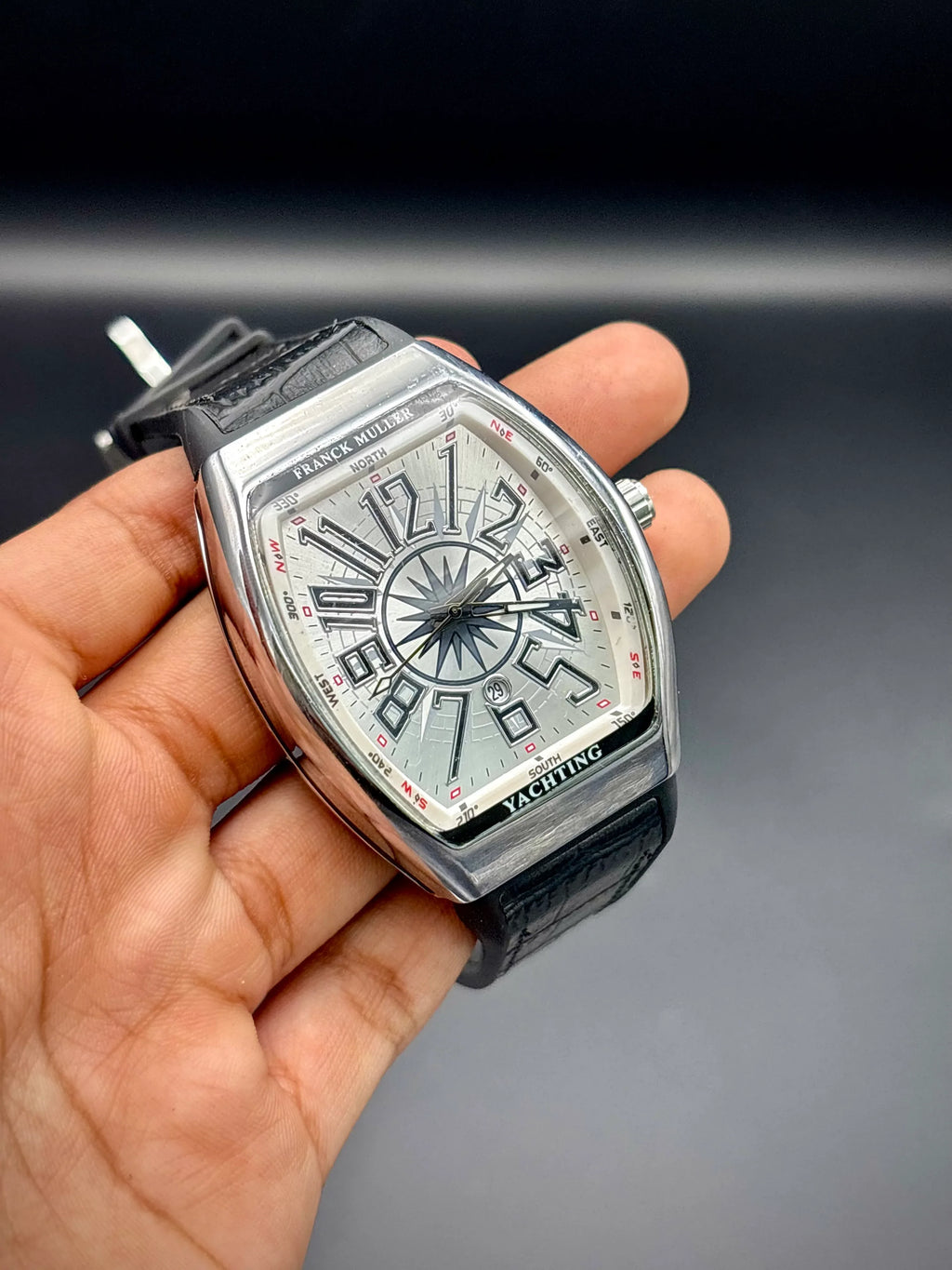 Franck Muller – White Dial with Black Strap - elapse