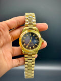 Blue Dial Golden Chain Watch – Datejust 41 - elapse