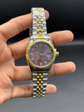 Rolex Datejust 31 – Two-Tone Everose Gold & Steel with Lavender Roman/Diamond Dial - elapse