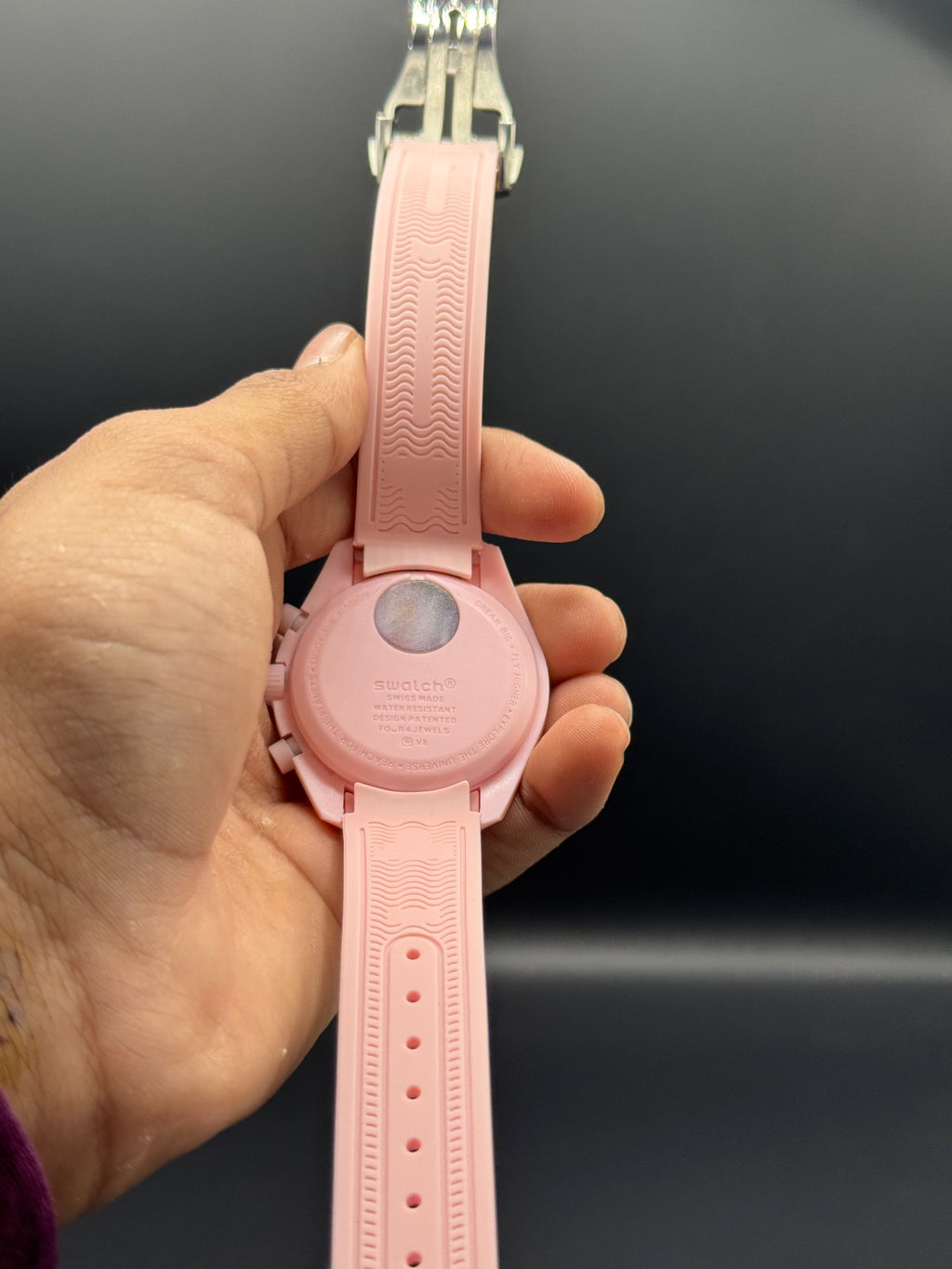Pink Dial Chronograph Style | Quartz Movement | Pink Silicone Strap | Lightweight Comfort | Bold Sport-Luxury Design