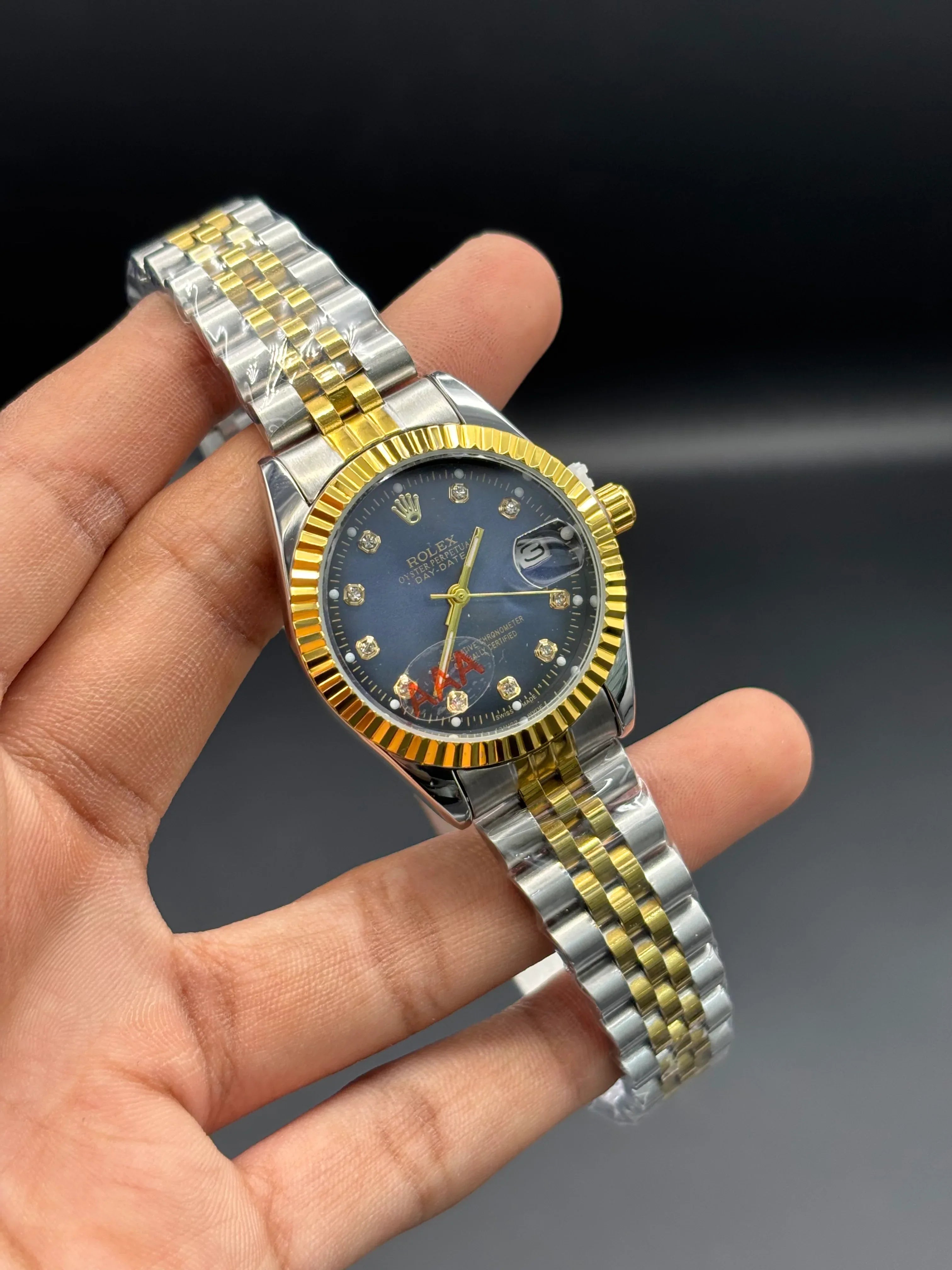 Rolex Datejust 31 – Two-Tone Oystersteel & 18ct Yellow Gold with Royal Blue Diamond Dial - elapse