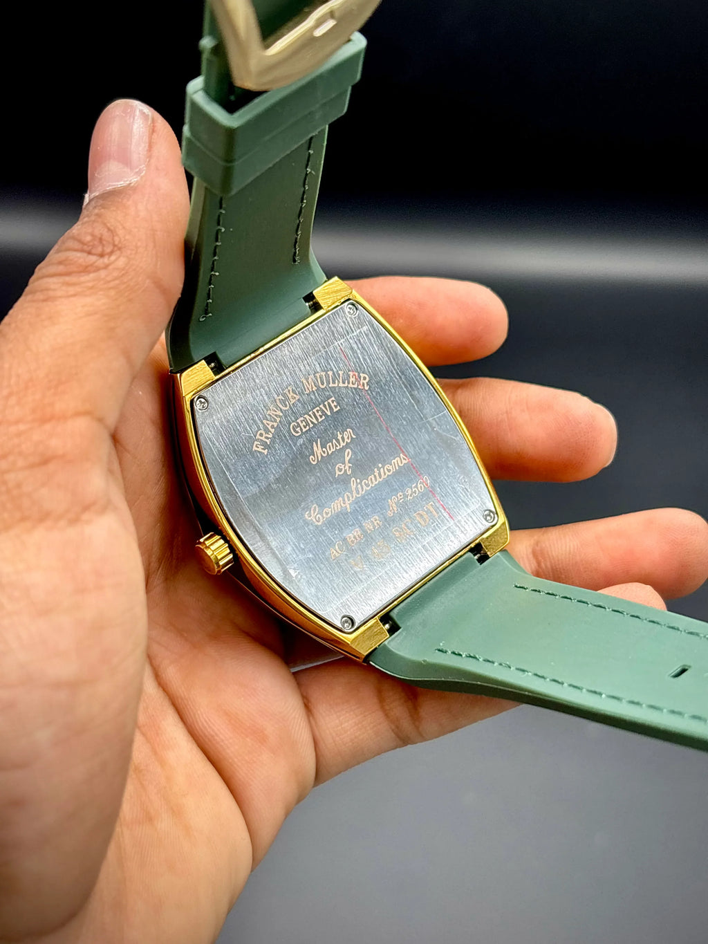 Franck Muller – Green Dial with Gold Case & Green Leather Strap - elapse